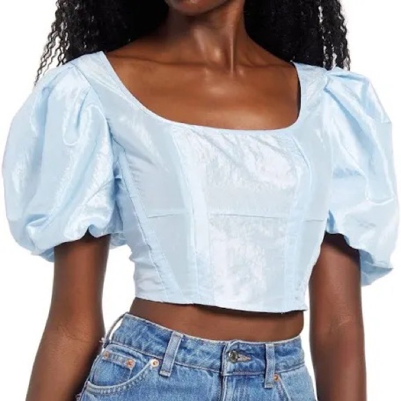 Topshop Tops - **3 for $50** 
NWT Topshop corset puff sleeve top